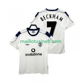 Maillot de Foot Manchester United BECKHAM 7 2000 2001 Extérieur Retro